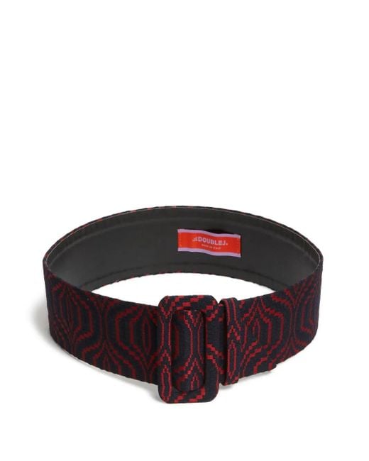 LaDoubleJ Purple Medium Jacquard Belt