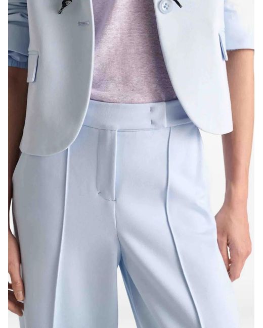 Dorothee Schumacher Blue Emotional Essence Wide-Leg Trousers