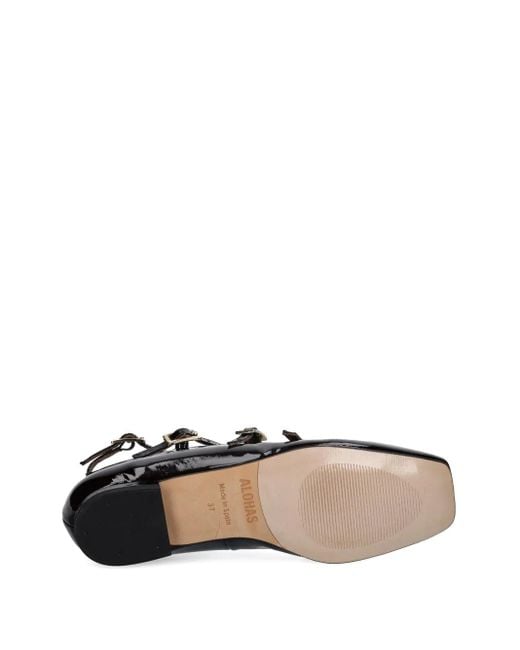 Alohas Black Luke Ballet Flats