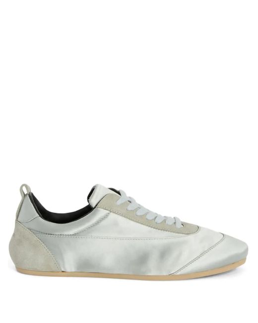 Jil Sander White Baskets À Fermetures Scratch