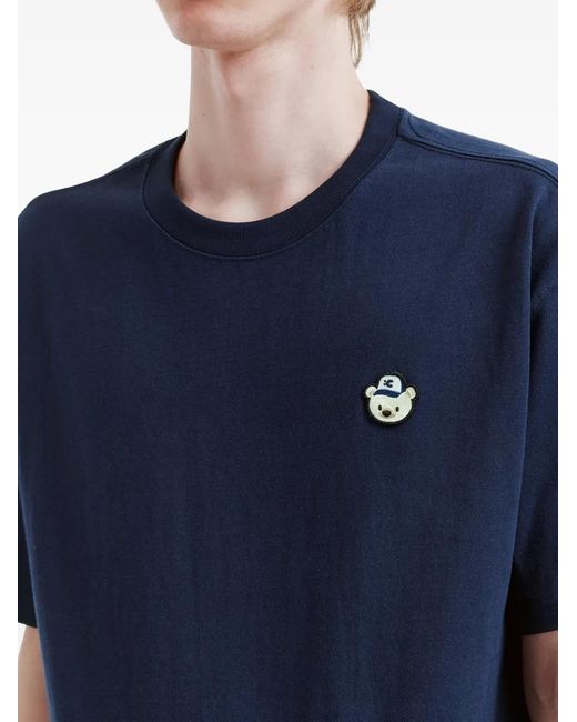 Chocoolate Blue Bear-Patch T-Shirt for men