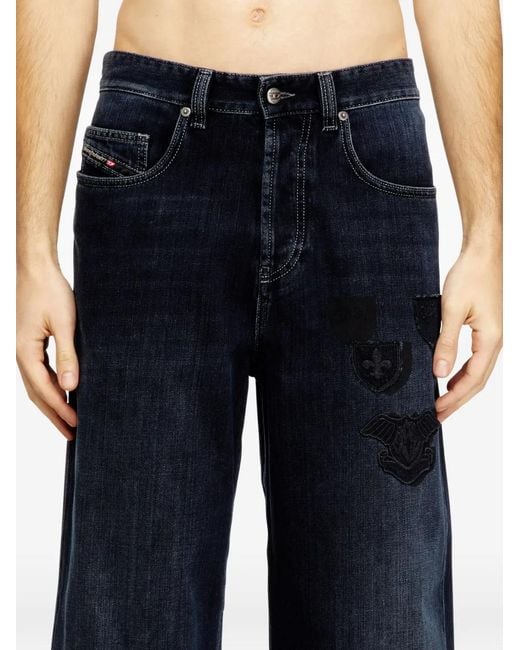 Jean 2001 D-Macro À Patchs Brodés DIESEL pour homme en coloris Blue