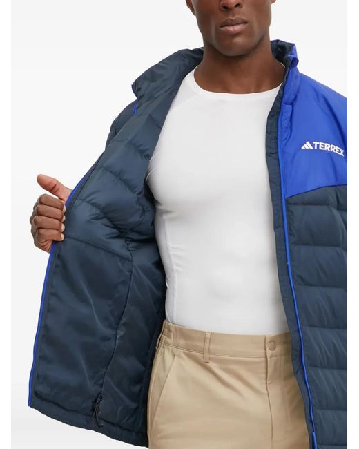 Adidas Blue Terrex Colour-Blocked Jacket for men