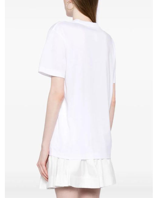 Patou White Waves Organic-Cotton T-Shirt