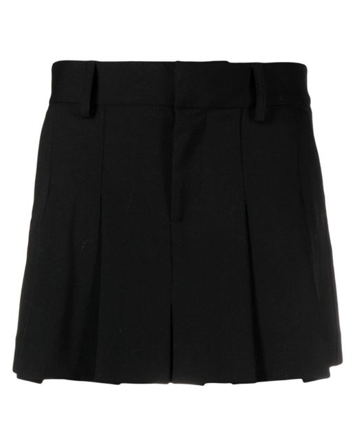 Minifalda plisada P.A.R.O.S.H. de color Black