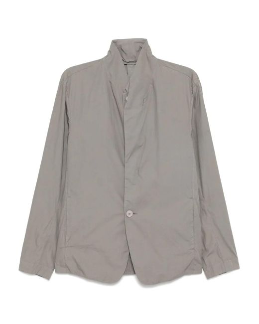 Transit Gray Cotton Shirt Jacket for men