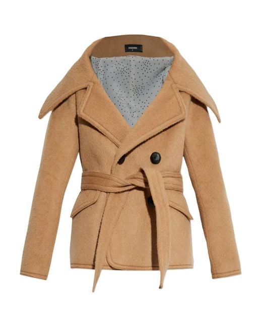 DSquared² Jack Met Ceintuur En Dubbele Rij Knopen in het Natural