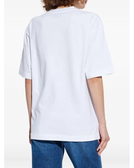 Off-White c/o Virgil Abloh White T-Shirt aus Baumwolle