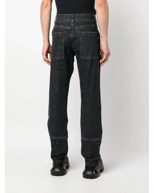 OAMC Black Straight-Leg Jeans for men