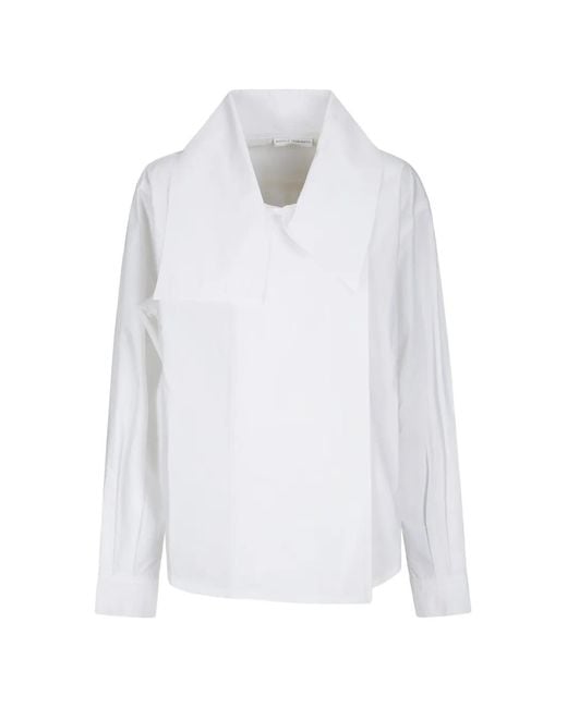 Niccolò Pasqualetti White Luna Asymmetric-Collar Jacket
