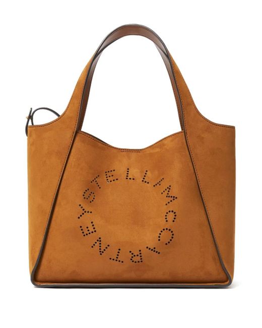 Borsa Tote Con Logo di Stella McCartney in Brown