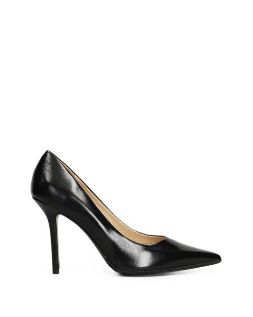 Fabio Rusconi Black Pointed-Toe Pumps