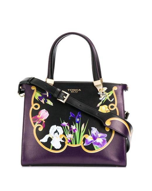 Borsa tote Iris a fiori di Tosca Blu in Viola | Lyst