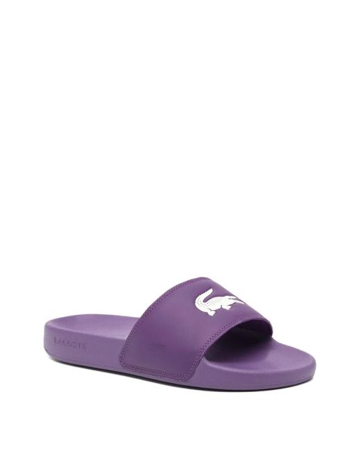 Lacoste Purple Serve Slides