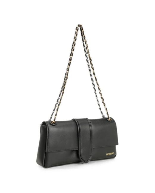 Jacquemus Black The Bambino Chaîne Leather Shoulder Bag