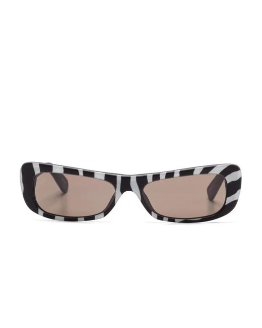 Jacquemus Black Capri Rectangle Frame Sunglasses