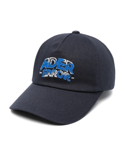 Adererror Blue Edca Logo-Embroidered Cotton Cap for men