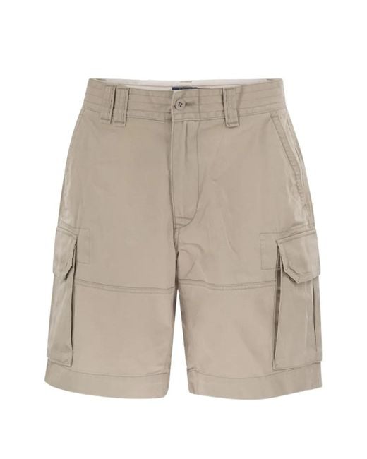Polo Ralph Lauren Gray Twill Cargo Shorts for men