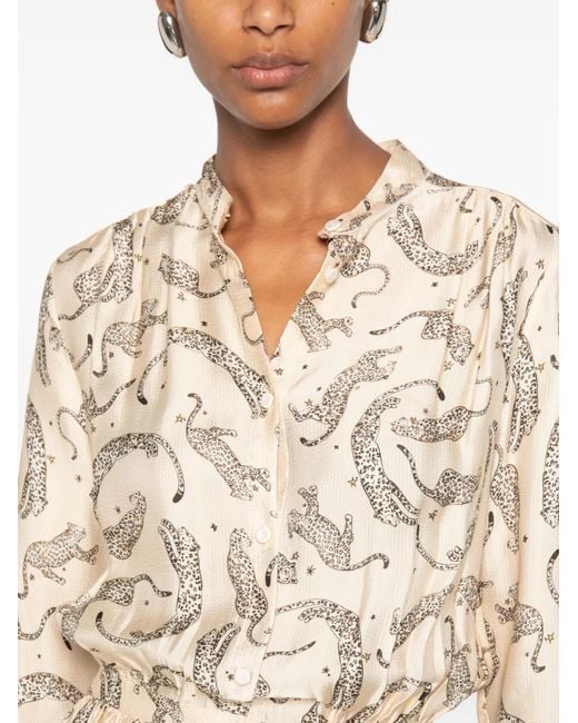 Forte_forte White Leopard-Print Midi Dress