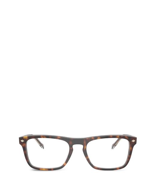 Vogue Brown Rectangle-Frame Glasses for men