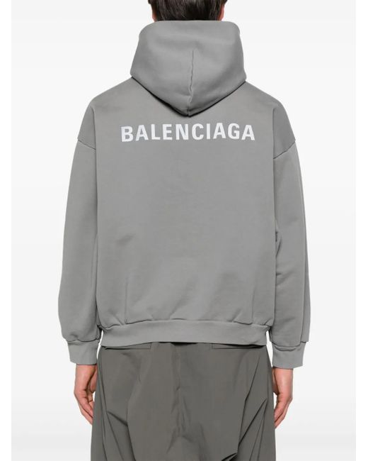 Balenciaga ロゴ パーカー Gray