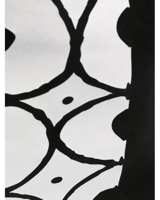 10 Corso Como Black Graphic-Print Tote Bag