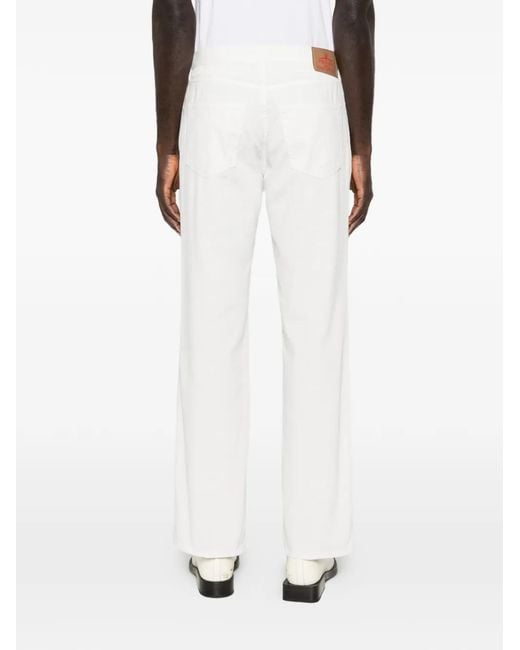 Prada White Denim Cotton Jeans for men