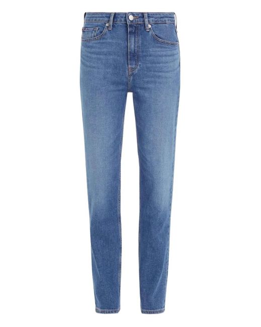Tommy Hilfiger Blue Logo-Patch Jeans