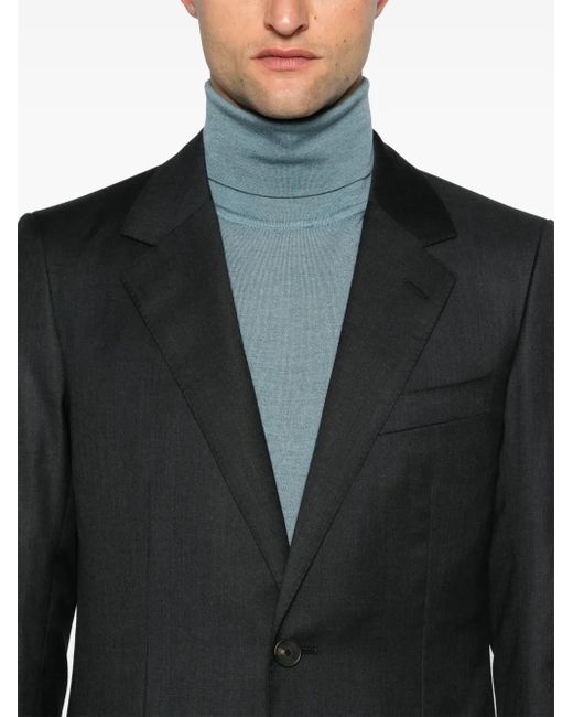 Lanvin Black Single-Breasted Blazer for men