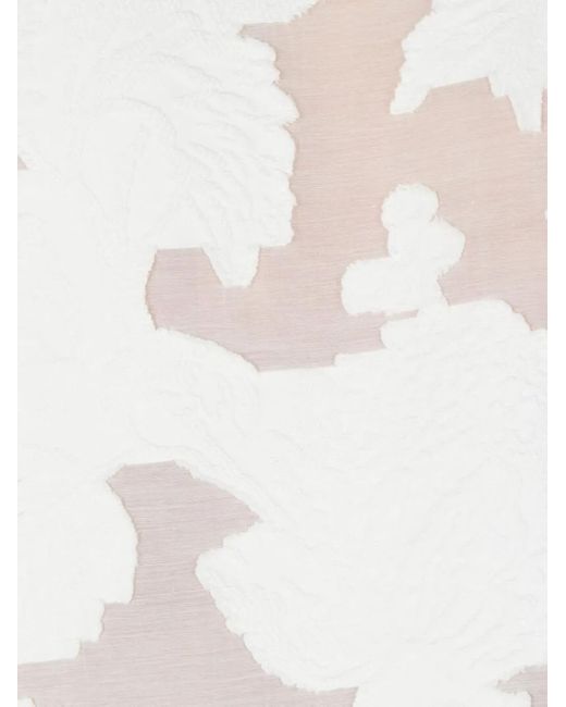 Roberto Cavalli White Floral-Print Shirt for men
