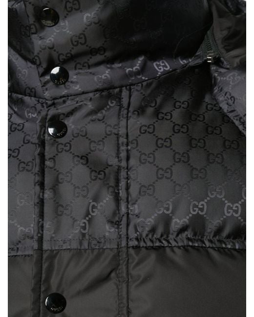 Gucci Bodywarmer Met Logodessin En Afritsbare Capuchon in het Zwart voor  heren | Lyst NL