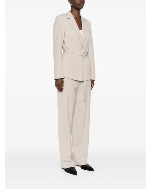 Marc Cain Natural Belted Fitted Jacket