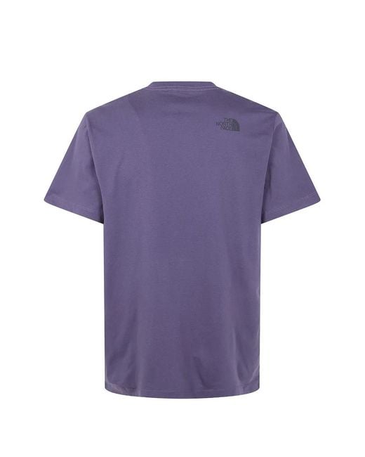The North Face Purple Evolution Box Half Dome" Regular Short