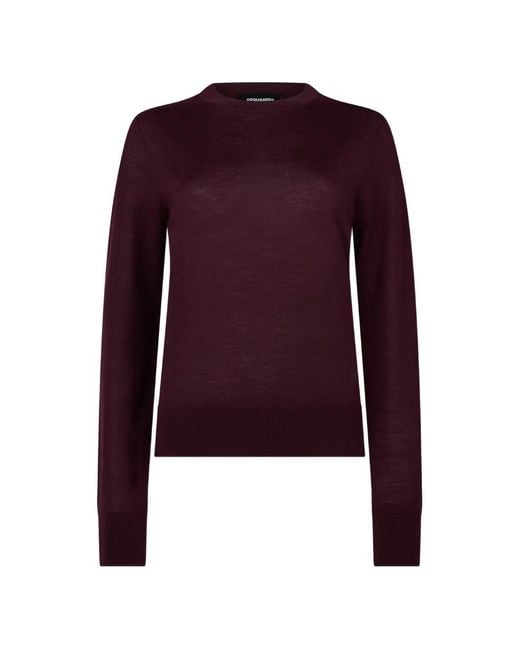 DSquared² Purple D2-Upside-Down Pullover