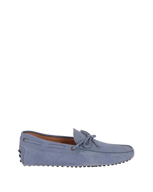 Tod's Blue Suede Loafers for men