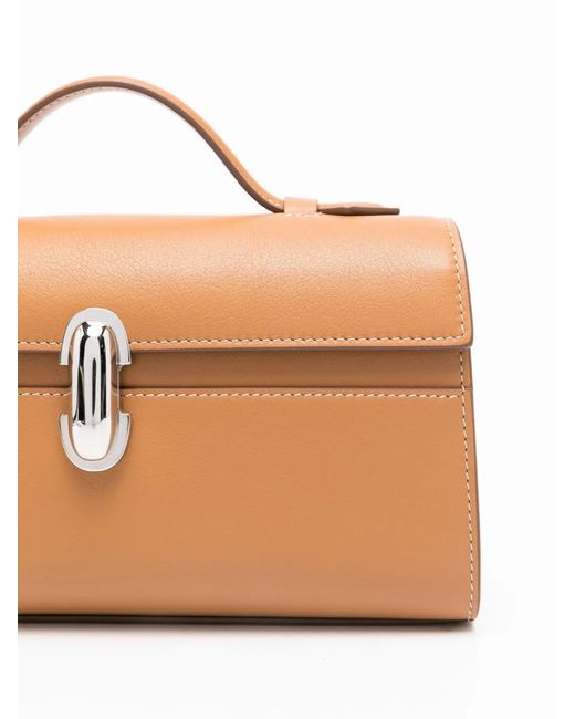 SAVETTE Brown Symmetry Tote Bag