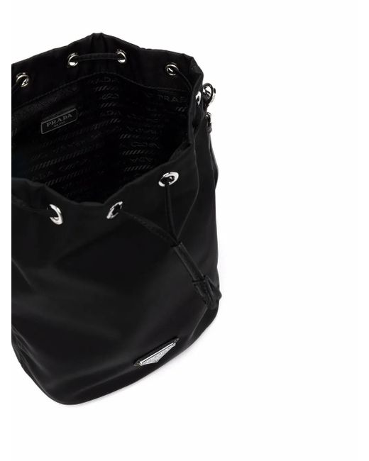 Prada Black Mini Re-nylon Bucket Pouch