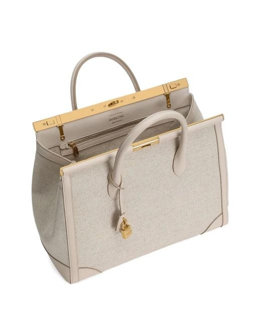 Dolce & Gabbana Natural Marlene Tote Bag