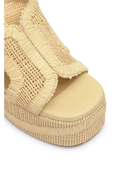 Castaner Natural Francina Woven Platform Sandals
