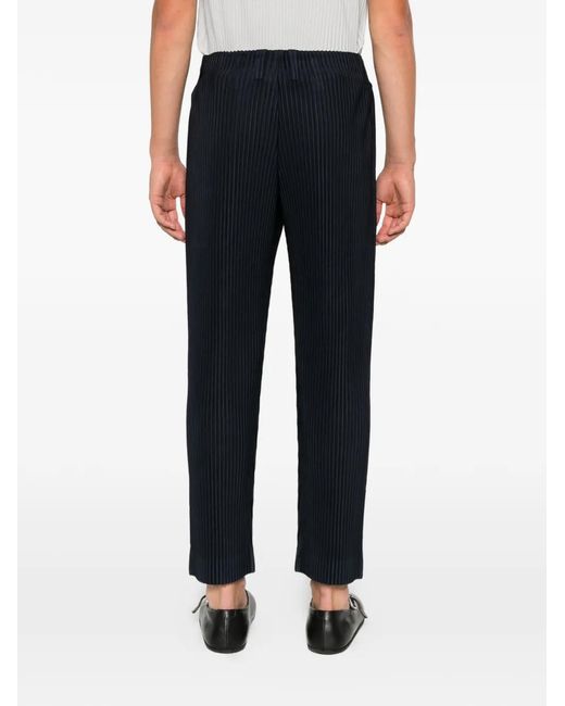 Homme Plissé Issey Miyake Black Pleated Trousers for men