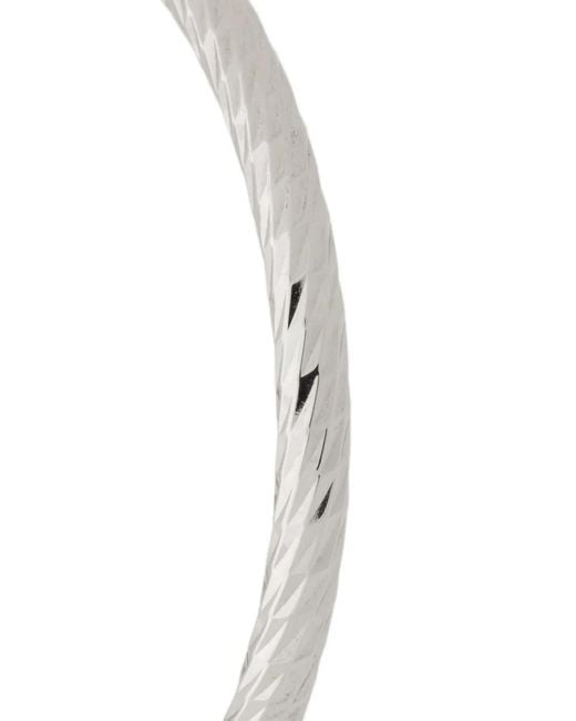 Maria Black White 14Kt 25Mm Alba Hoop Earring