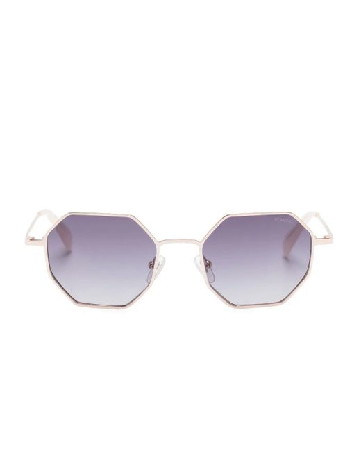 Komono Purple Jean Sonnenbrille Mit Geometrischem Gestell
