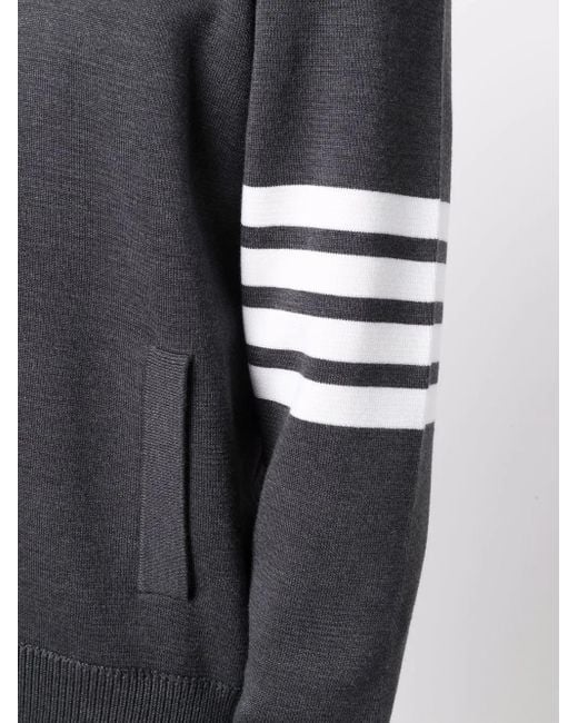 Maglione Con Dettaglio A Righe di Thom Browne in Gray da Uomo