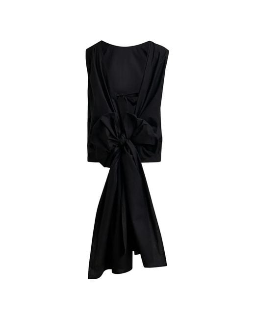 Essentiel Antwerp Black Back-Tie Top