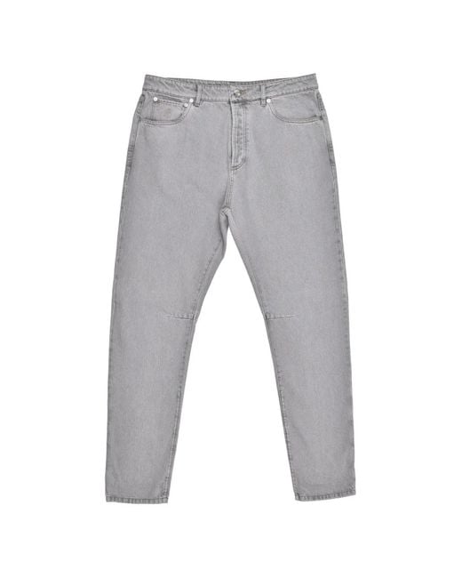 Brunello Cucinelli Gray Five-Pocket Jeans for men