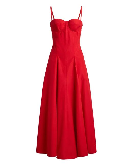 Ralph Lauren Red Cotton-Blend Marigot Dress