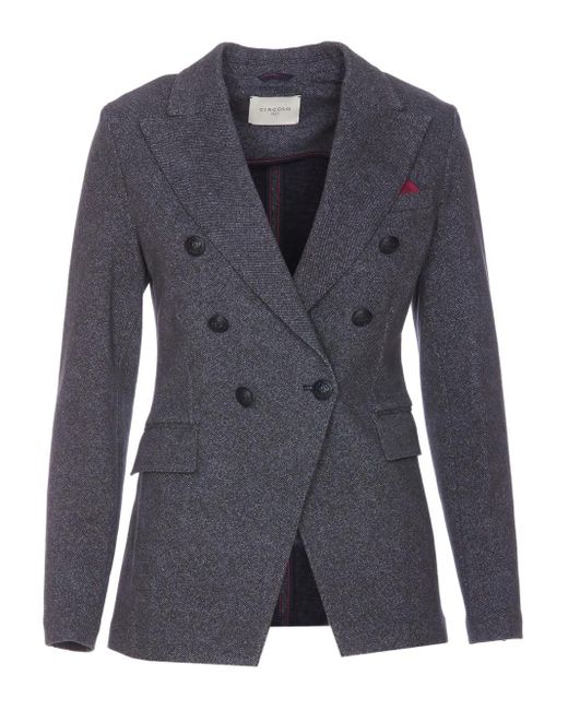 Circolo 1901 Blazer Met Dubbele Rij Knopen in het Blue