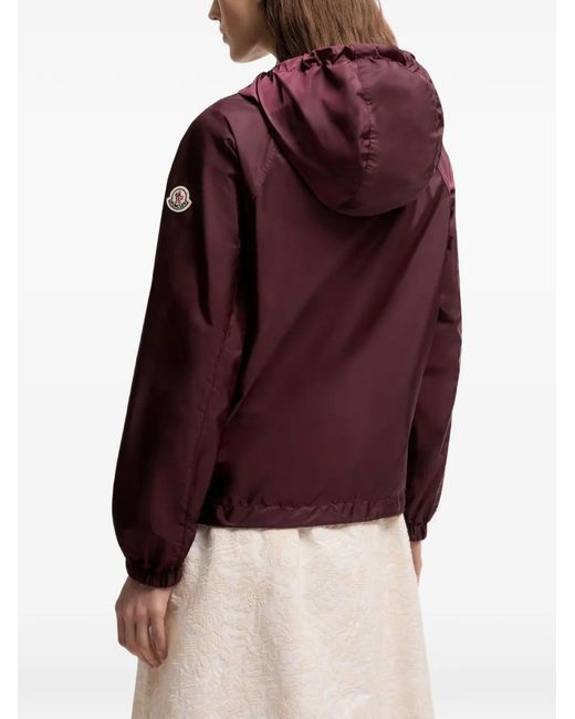 Moncler Purple Coquelicot Hooded Zip Jacket