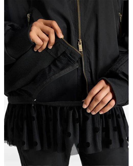 Adidas Black Layered Bomber Jacket