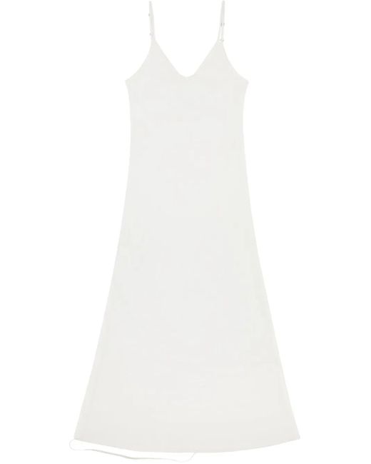 MM6 by Maison Margiela White Silk Dress